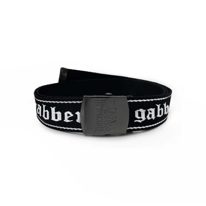 100% Hardcore riem Gabber | zwart
