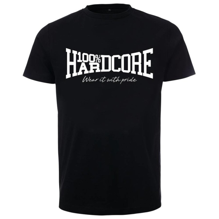 100% Hardcore T-shirt WEAR IT WITH PRIDE | black