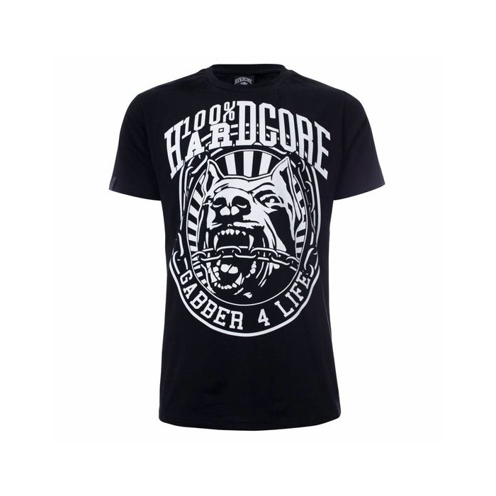 100% Hardcore T-shirt GABBER 4 LIFE | black