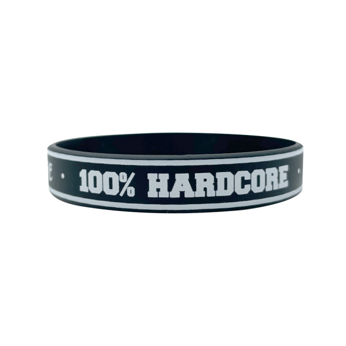 100% Hardcore Wristband Gabber 4 Life | Black