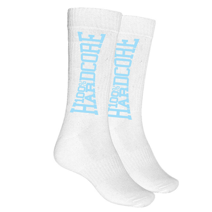 100% Hardcore socks The Brand | white-blue