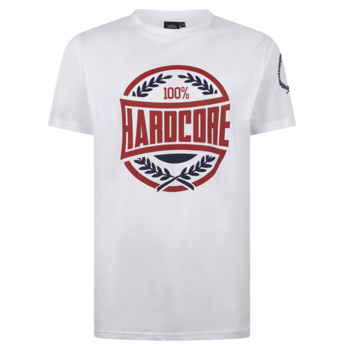 100% Hardcore T-shirt Victory | white