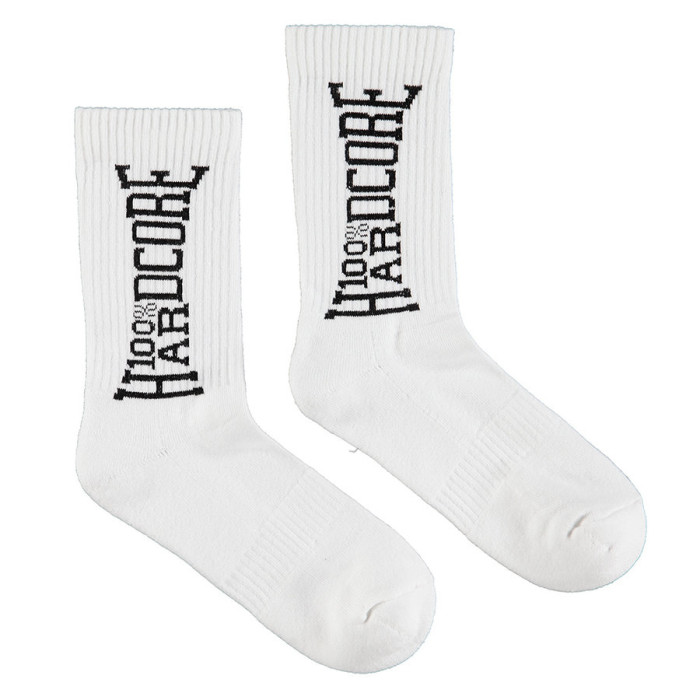 100% Hardcore socks THE BRAND | white