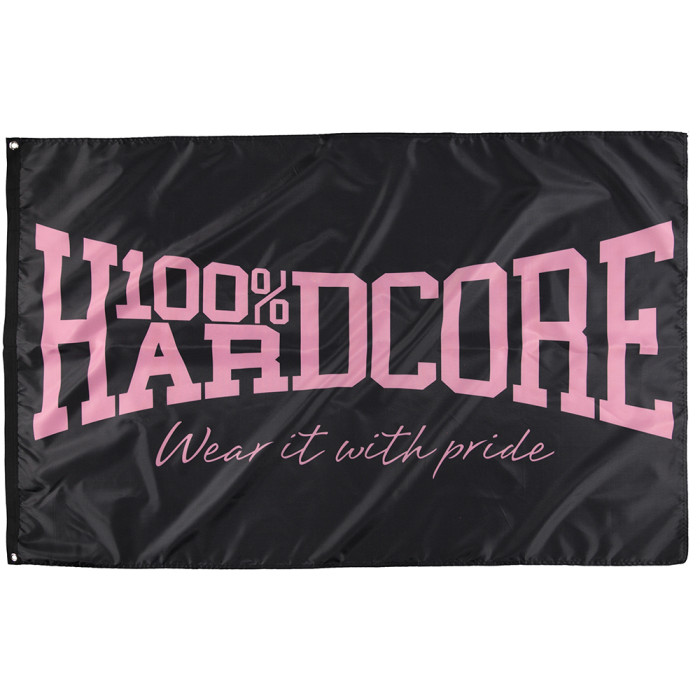 100% Hardcore flag THE BRAND pink print