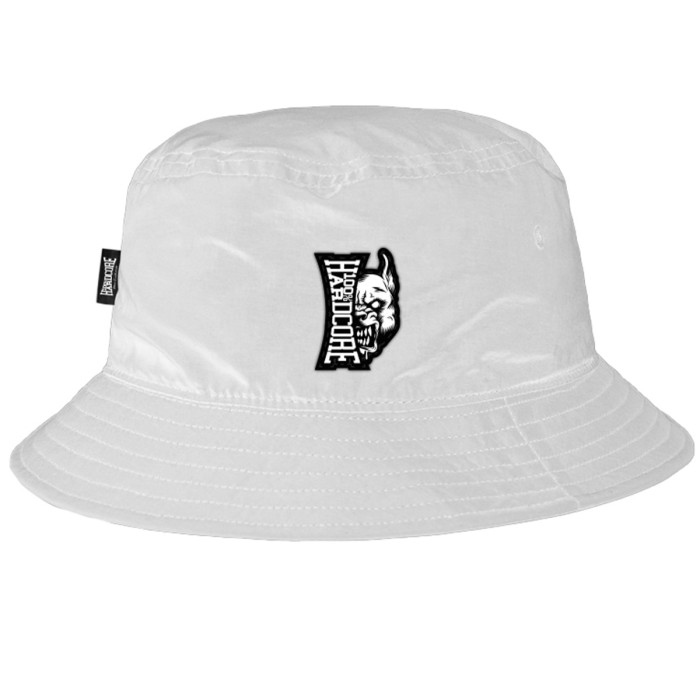 100% Hardcore Bucket Hat RAGE | white