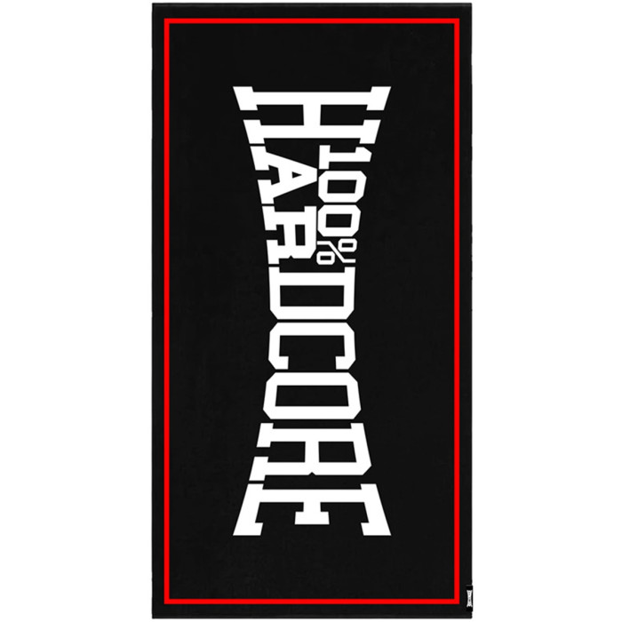 100% Hardcore Beach Towel Essential | Black