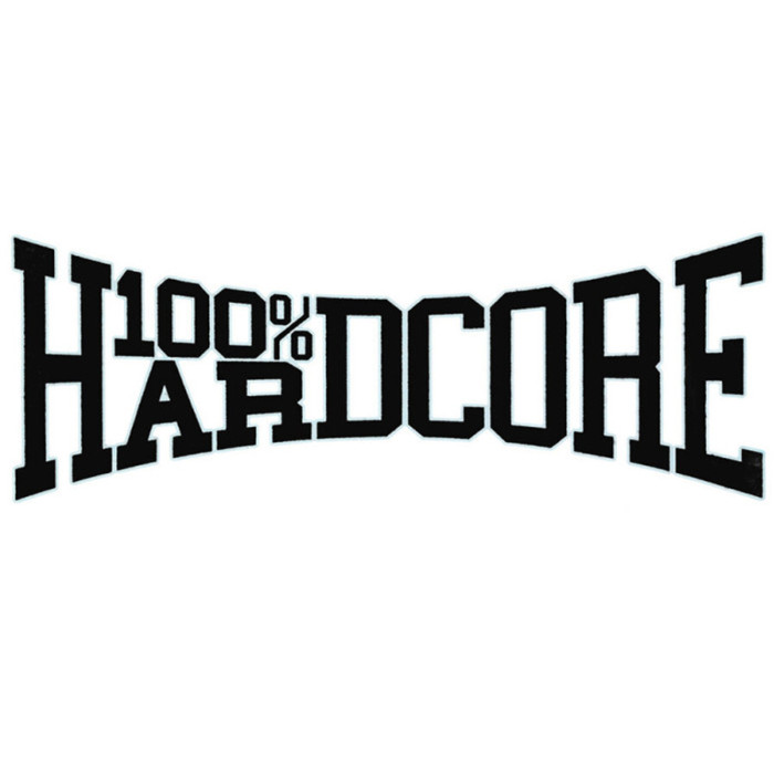 100% Hardcore car sticker WEAR IT WITH PRIDE mini 15.8 CM | black