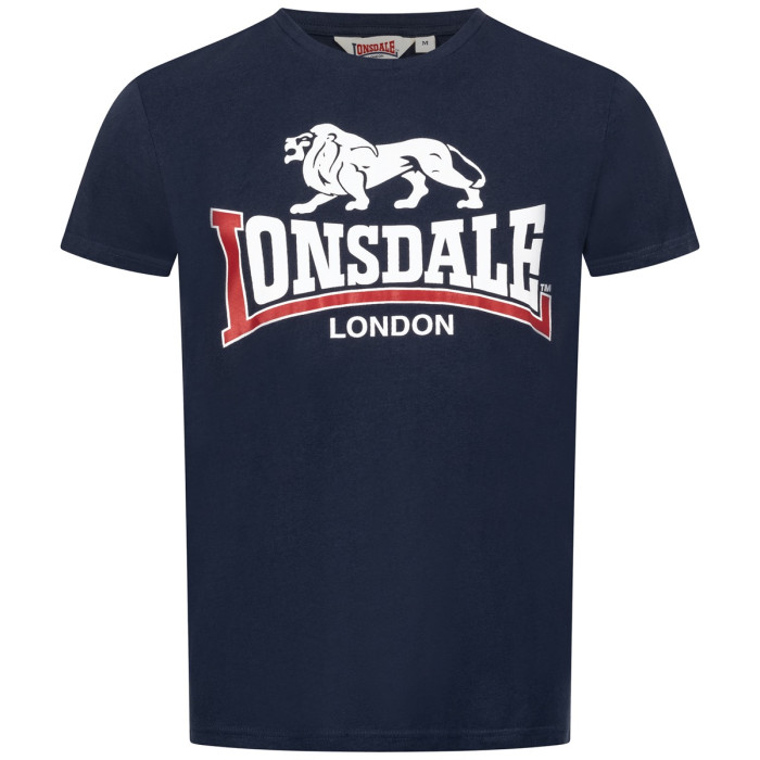 Lonsdale T-shirt met bies Parson navy