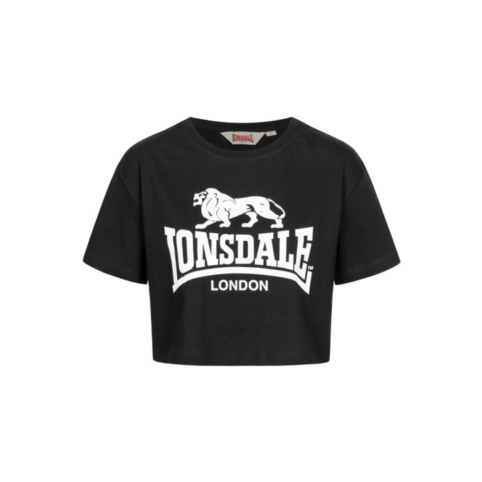 Lonsdale Crop top big logo | zwart 