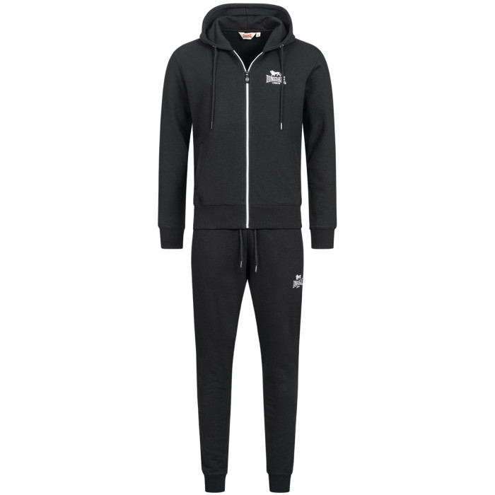 Lonsdale joggingpak met capuchon ROTTINGEAN zwart