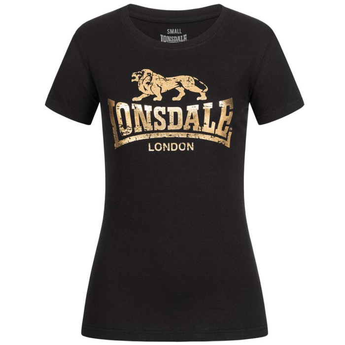 Lonsdale dames T-shirt Bantry | zwart