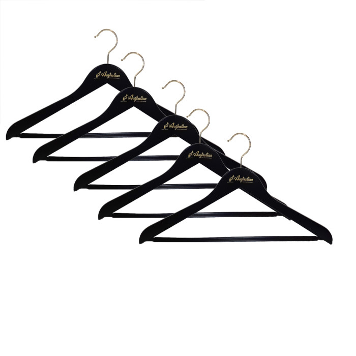 Australian luxury wooden coat hanger (SET OF 5) 