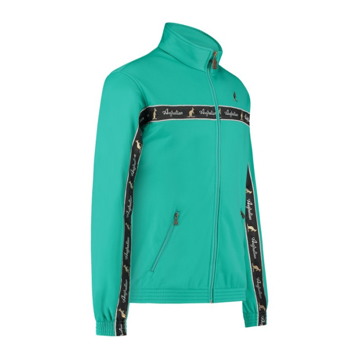 Australian jacket black chest piping 2.0 | turquoise