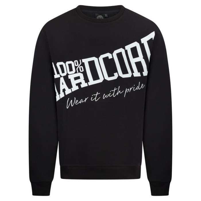 100% Hardcore Crewneck Tilted ESSENTIAL | Black