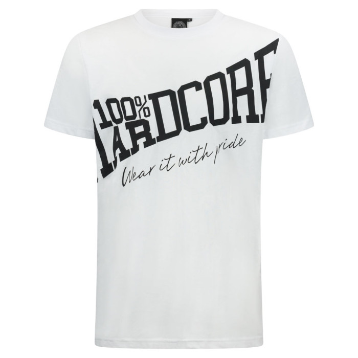 100% Hardcore T-shirt Tilted ESSENTIAL | White