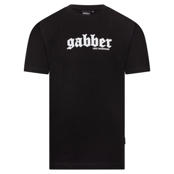 100% Hardcore t-shirt Gabber betekenis | zwart