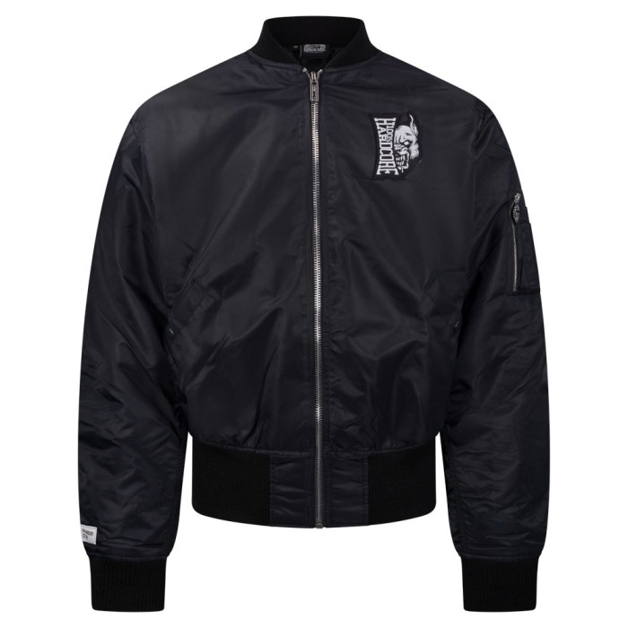 100% Hardcore Bomber Jacket Vertical | Black
