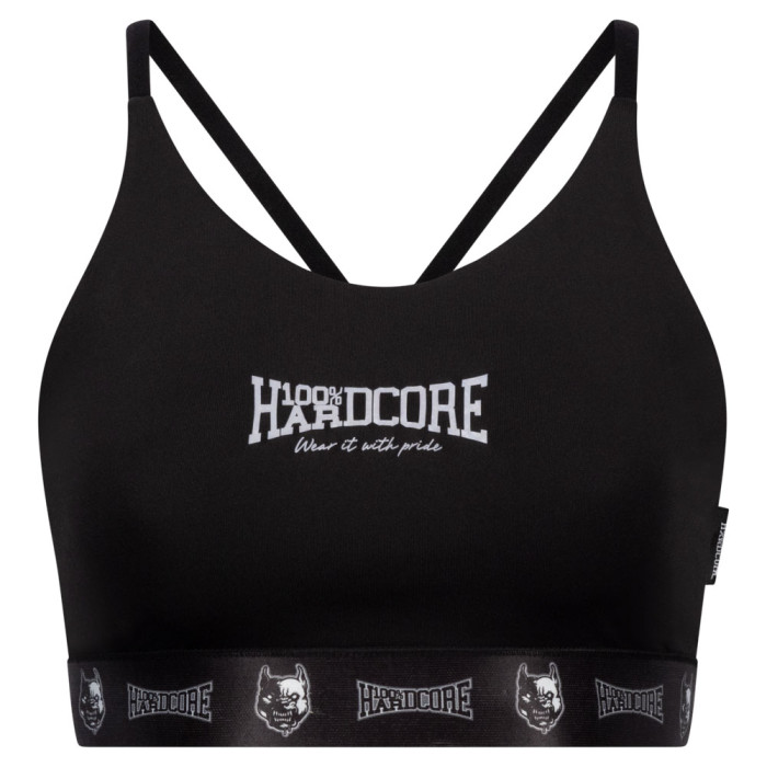100% Hardcore taping sporttop | black