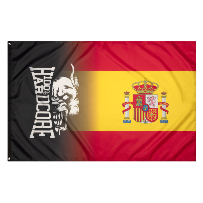 100% Hardcore flag RAGE | Spain