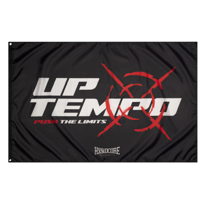 Uptempo vlag PUSH THE LIMITS | Zwart