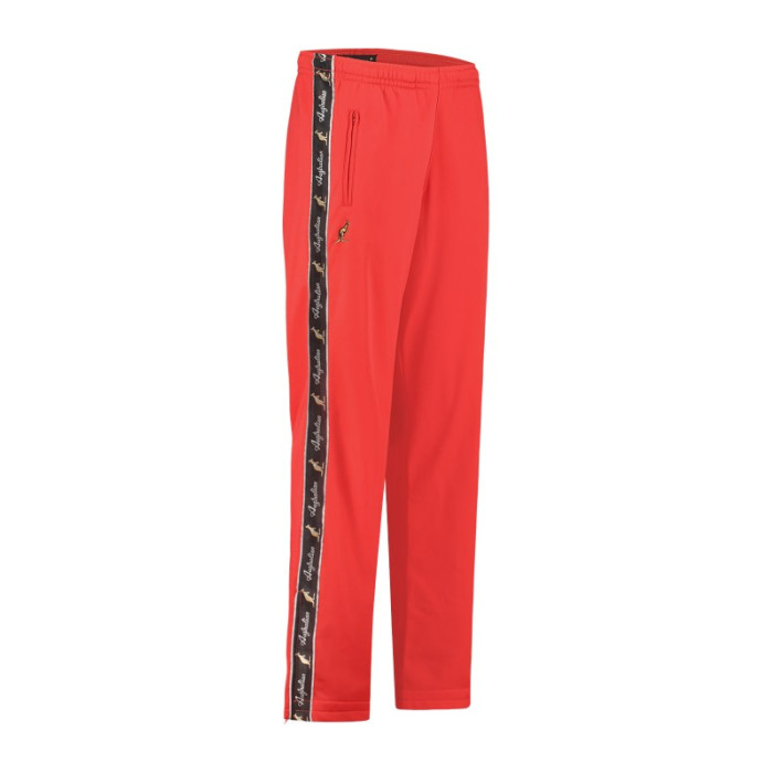Australian pants with 2 zippers and black piping 2.0 | red