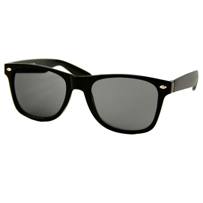 Loud and Clear wayfarer glasses black frame | black tinted lenses