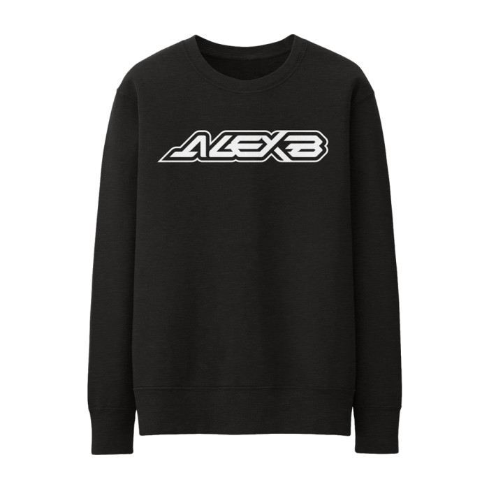 DJ Alex B crewneck logo | black
