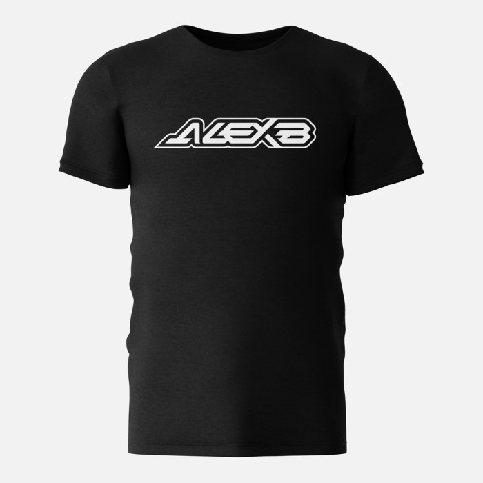DJ Alex B T-shirt logo | black