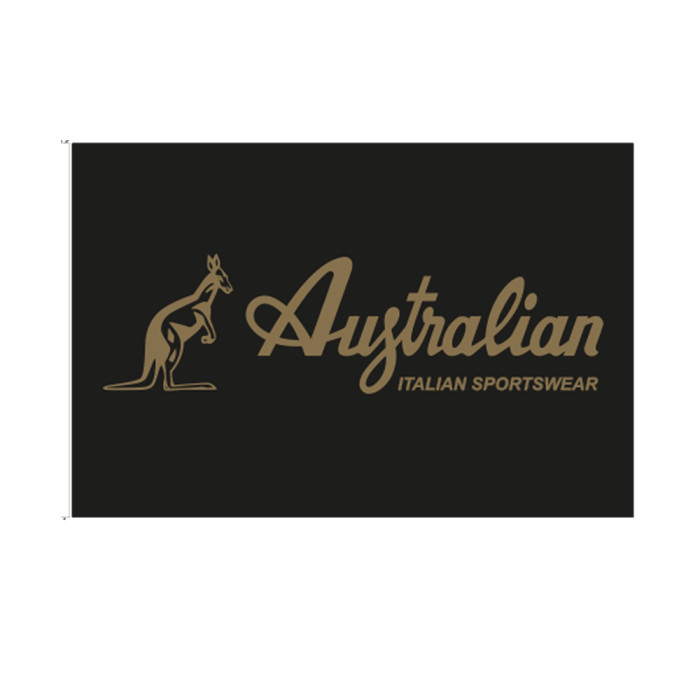 Australian flag golden logo