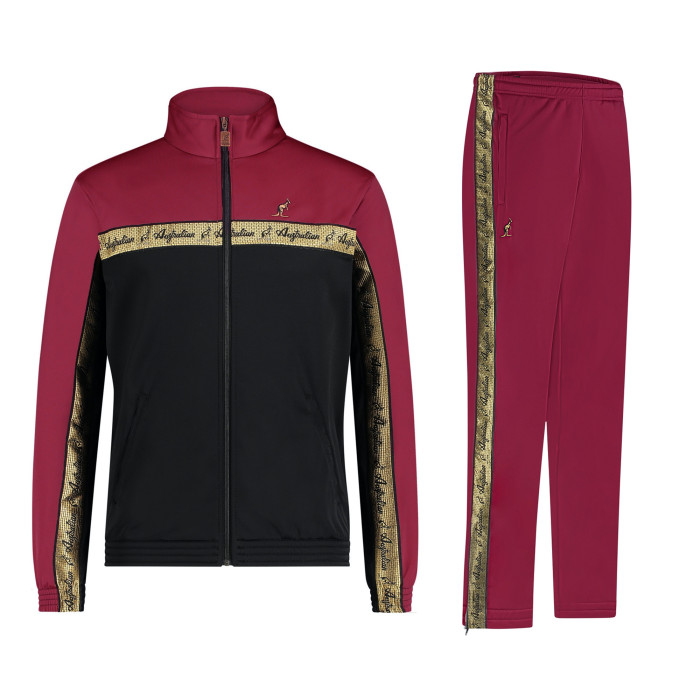 Australian Tracksuit with Gold Piping 3.0 | Black - Anemone