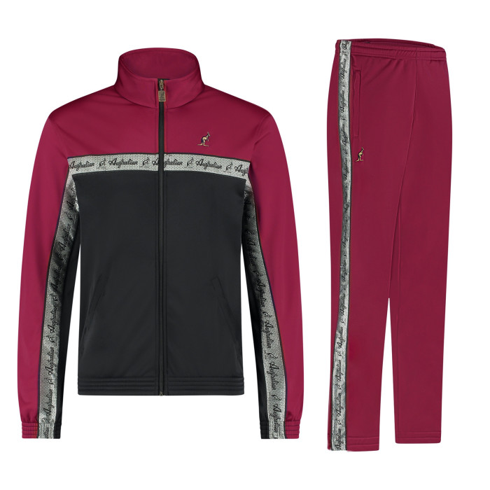 Australian Tracksuit with Silver Piping 3.0 | Black - Anemone