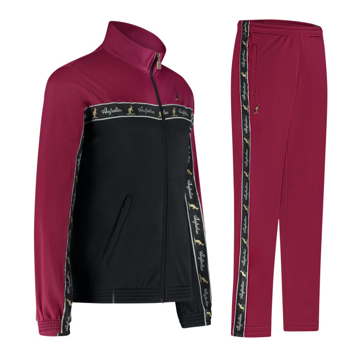 Australian Tracksuit with Black Piping 3.0 | Black - Anemone