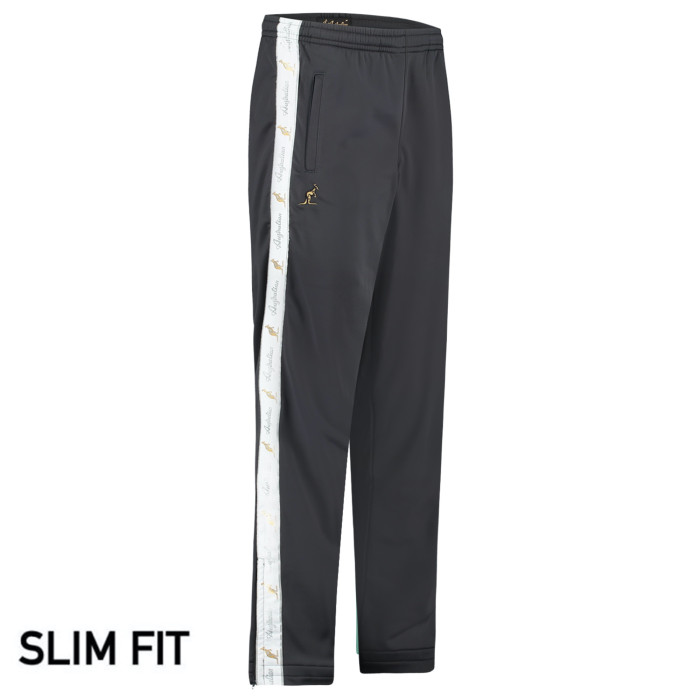 Australian slim fit pants with 2 zippers and white stripe 3.0 | anthracite