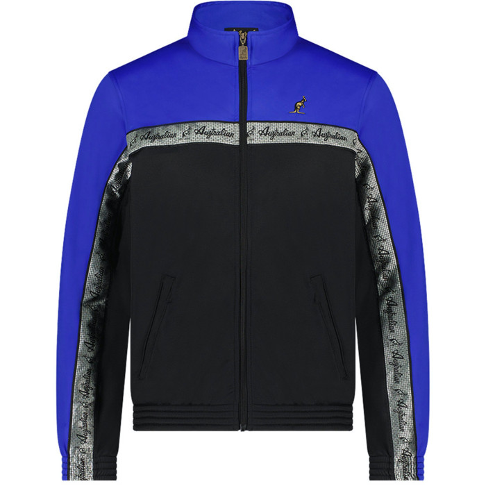 Australian duo jacket with silver chest piping 3.0 | black - Ita blue