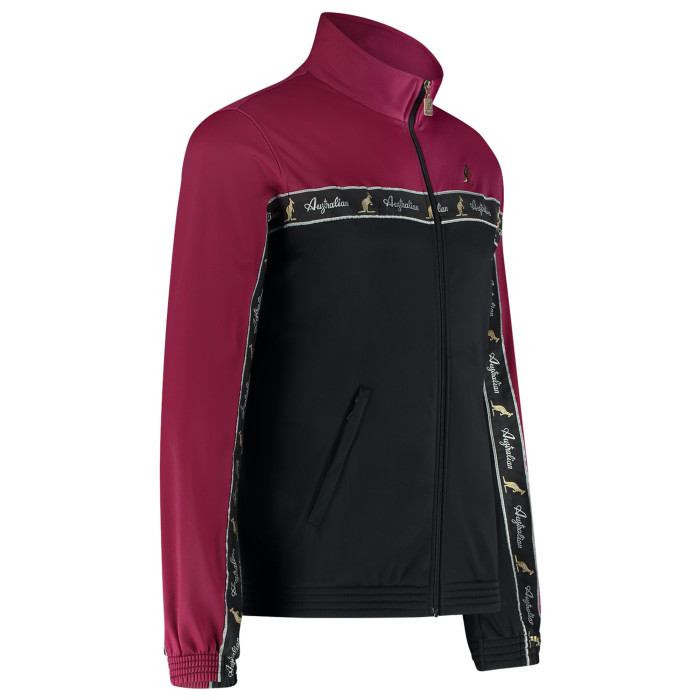 Australian Duo Jacket with black chest stripe 3.0 | Black - Anemone