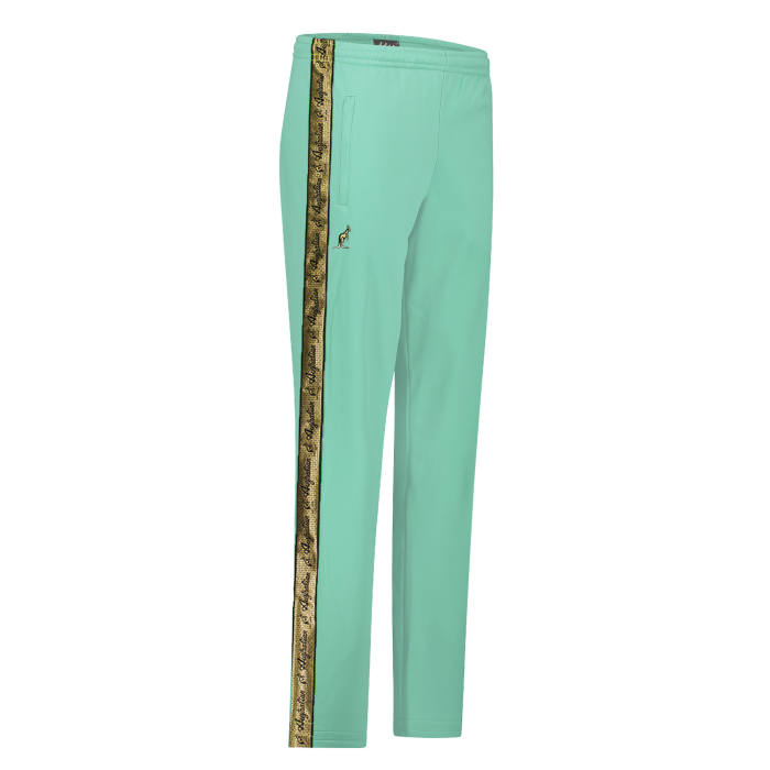 Australian pants with gold piping 3.0 Gossamer green