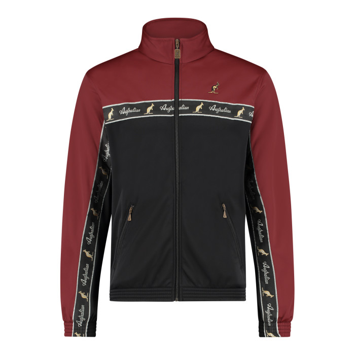Australian duo jacket black breasted 2.0 | black - bordeaux red 