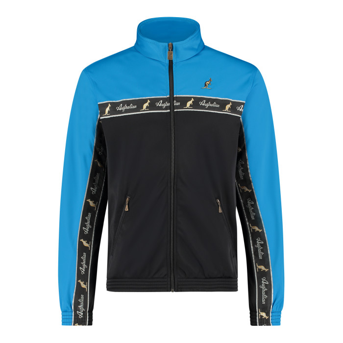Australian duo jacket black breasted 2.0 | black - capri blue