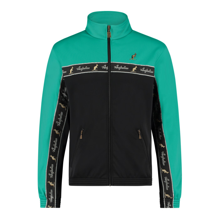 Australian duo jacket black breasted 2.0 | black - turquoise