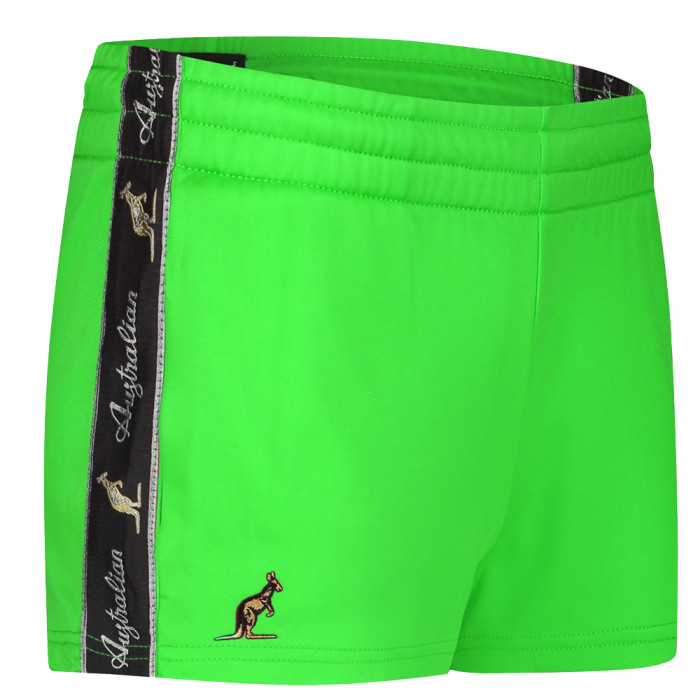 Australian women's hotpants with black trim 3.0 | kawasaki green