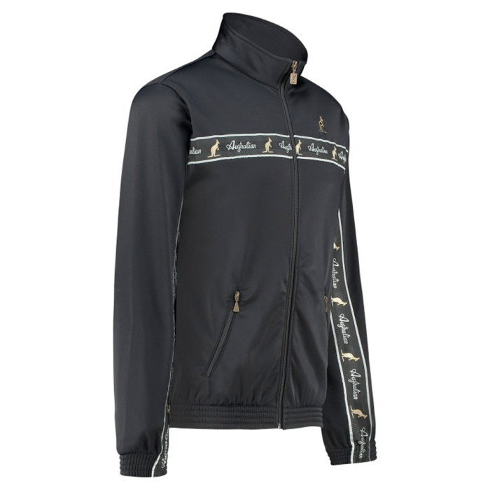 Australian jacket black chest piping 2.0 | black