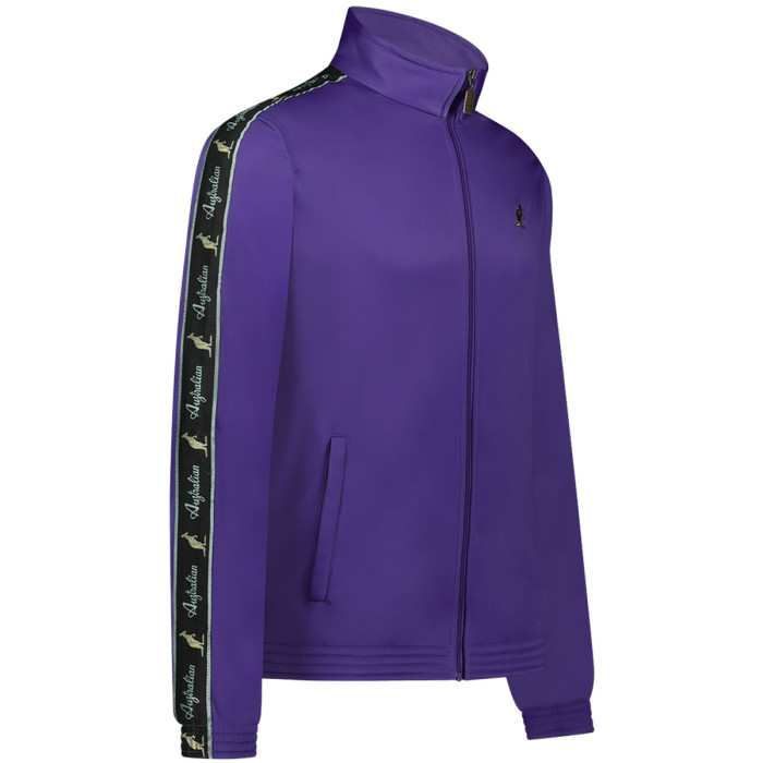 Australian slim fit jacket black piping 2.0 | periwinkle blue 