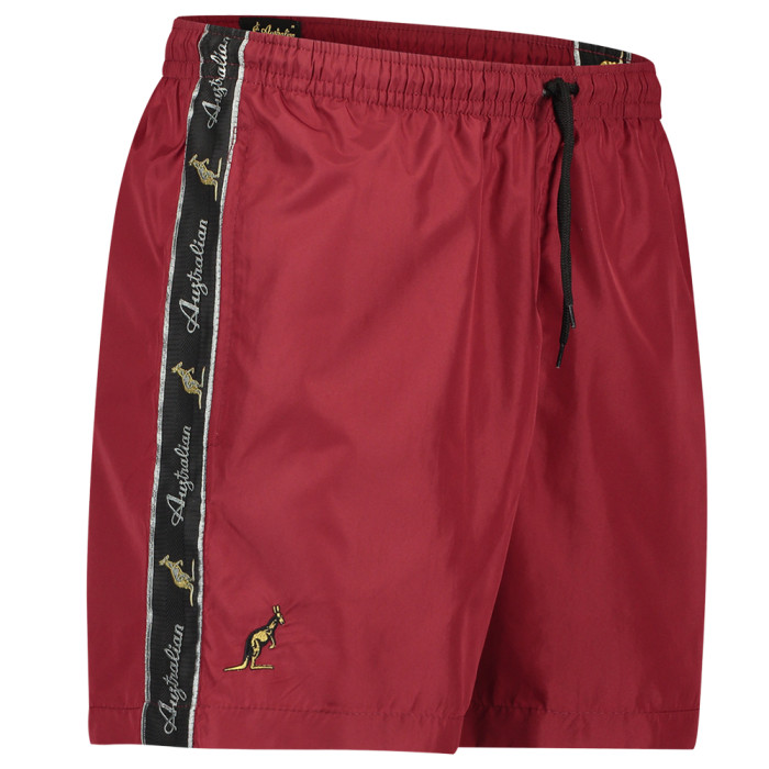 Australian swim trunks with black trim 2.0 | Bordeaux red