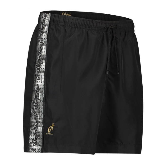 Australian swim trunks with silver trim 2.0 | Black