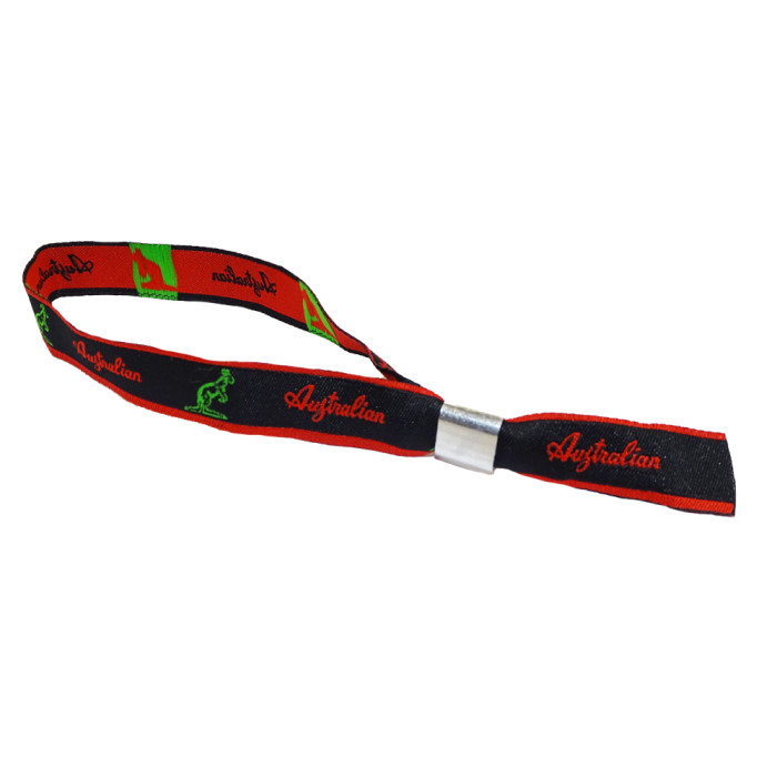 Australian festival strap | logo ☓ red trim 