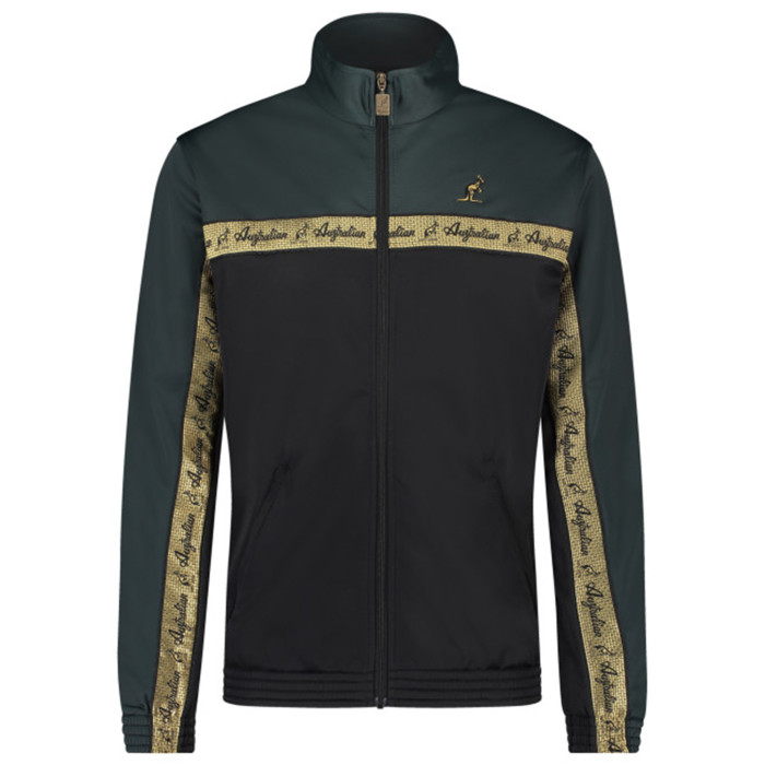Australian duo jacket gold breasted 3.0 | black - woods green
