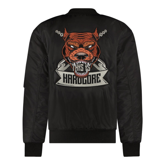 Hard-Wear bomberjack This Is Hardcore | zwart