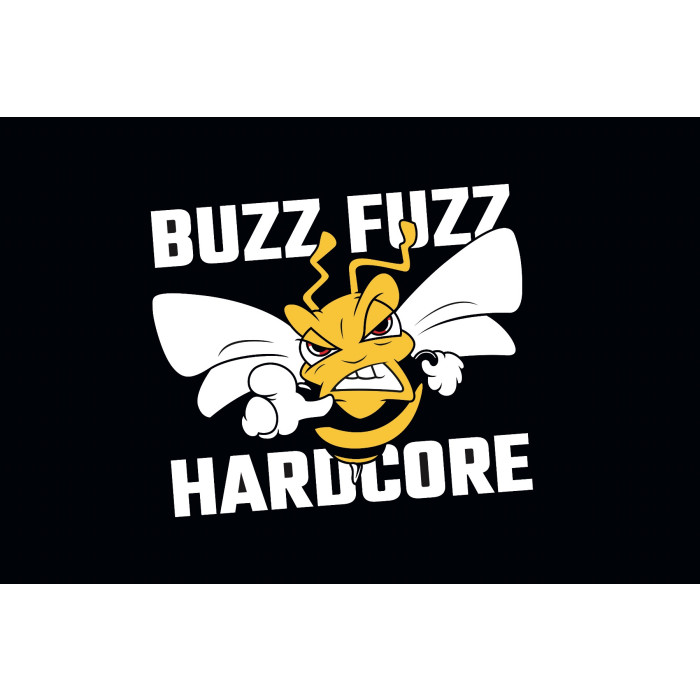 Buzz Fuzz Vlag | Zwart