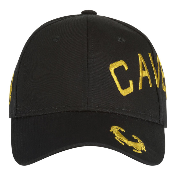 Cavello cap crossover embroidery logo gold | black