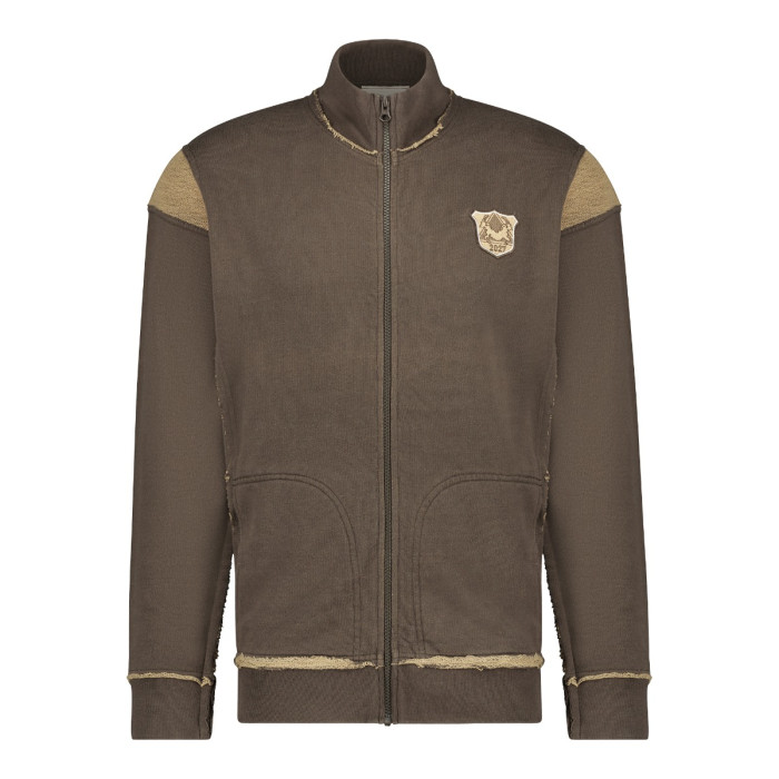 Cavello vest met rits deluxe bruin 